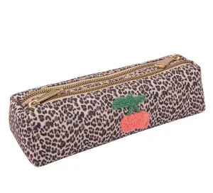 Trousse 2 Compartiments Cherry Leopard-JEUNE PREMIER Discount