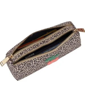 Trousse 2 Compartiments Cherry Leopard-JEUNE PREMIER Discount