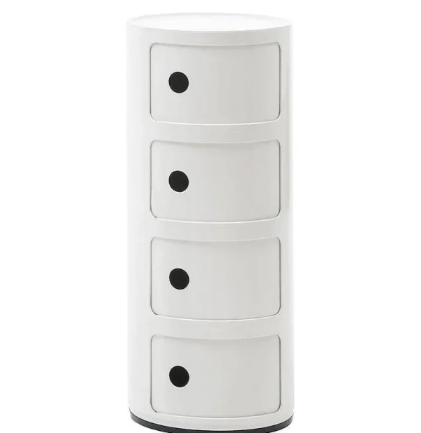 Rangement Componibili 4 Tiroirs - Blanc-KARTELL Best Sale