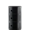 Rangement Componibili 3 Tiroirs - Noir-KARTELL Outlet