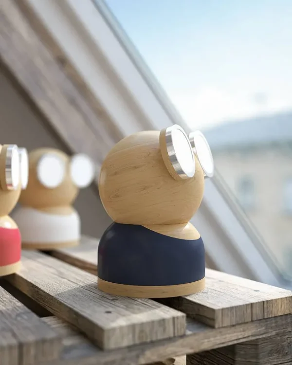 Lampe Bois Mr Watt Google-KUBBICK Cheap