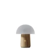 Lampe Champignon Alice Blanche Mini - H 12.5 Cm-GINGKO New