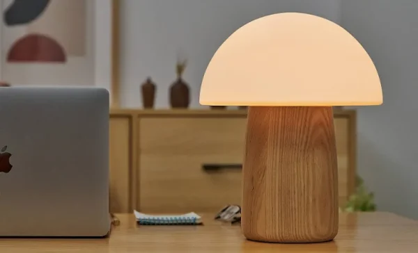 Lampe Champignon Alice Blanche Large- H 32 Cm-GINGKO Cheap
