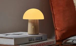 Lampe Champignon Alice Blanche Mini - H 12.5 Cm-GINGKO New