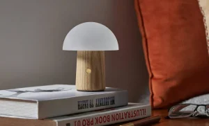 Lampe Champignon Alice Blanche Mini - H 12.5 Cm-GINGKO New