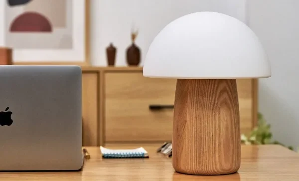 Lampe Champignon Alice Blanche Large- H 32 Cm-GINGKO Cheap