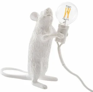 Lampe De Table Souris Debout - H 14,5 Cm-SELETTI New