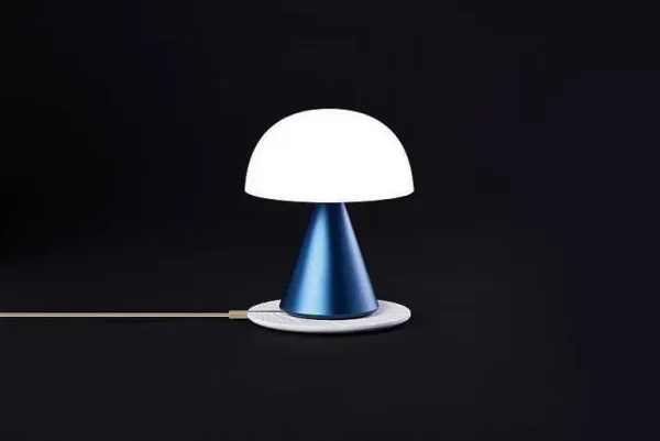 Lampe Led Portable Mina M 11Cm - Bleu Fonce-LEXON Store