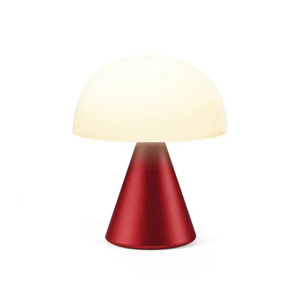 Lampe Led Portable Mina M 11Cm - Rouge Fonce-LEXON Store