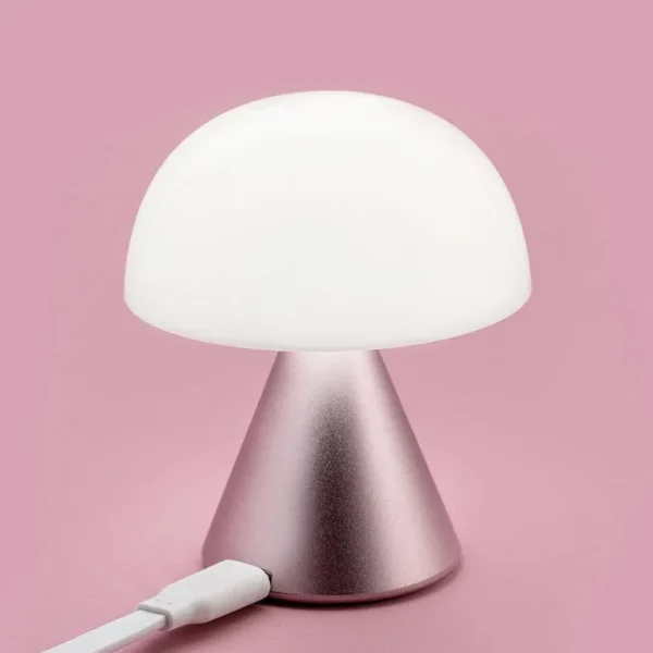 Lampe Led Portable Mina M 11Cm - Rose-LEXON New