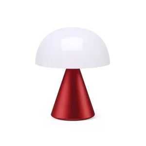 Lampe Led Portable Mina M 11Cm - Rouge Fonce-LEXON Store