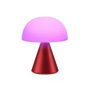 Lampe Led Portable Mina M 11Cm - Rouge Fonce-LEXON Store