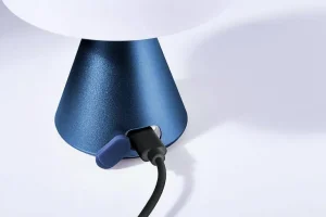 Lampe Led Portable Mina M 11Cm - Bleu Fonce-LEXON Store