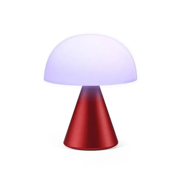 Lampe Led Portable Mina M 11Cm - Rouge Fonce-LEXON Store