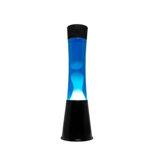 Lava Lampe H.40Cm - Bleu Base Noire-FISURA Fashion