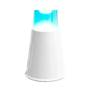 Lava Lampe H.40Cm - Bleu Base Blanche-FISURA Cheap