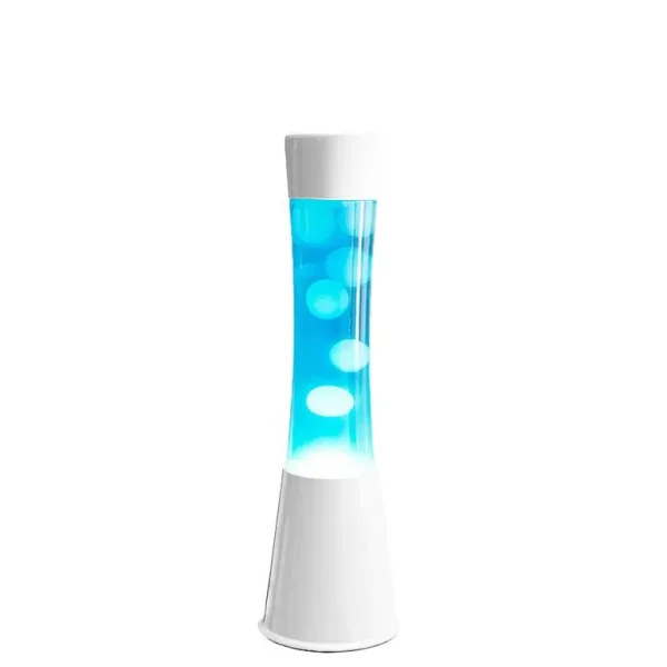 Lava Lampe H.40Cm - Bleu Base Blanche-FISURA Cheap