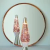 Lava Lampe H.40Cm - Glitter & Pink-FISURA Shop