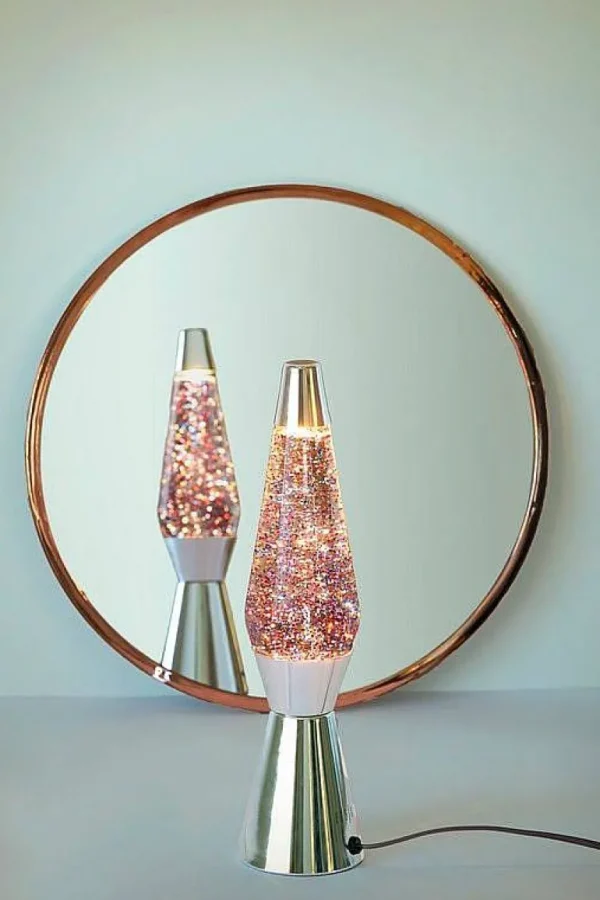 Lava Lampe H.40Cm - Glitter & Pink-FISURA Shop