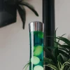 Lava Lampe H.40Cm - Jaune & Vert Base Metal-FISURA Fashion