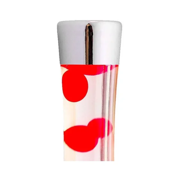 Lava Lampe H.40Cm - Rouge Base Argent-FISURA Best