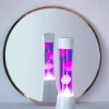 Lava Lampe H.40Cm - Violet Base Blanche-FISURA Best Sale