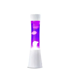 Lava Lampe H.40Cm - Violet Base Blanche-FISURA Best Sale