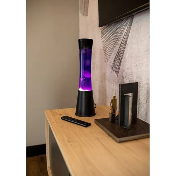 Lava Lampe H.40Cm - Violet Base Noire-FISURA Discount