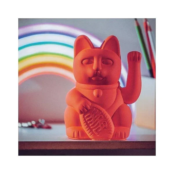Lucky Cat - Neon Orange-DONKEY PRODUCTS Clearance