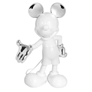 Mickey Welcome Bicolore Blanc & Argent 30Cm-LEBLON DELIENNE Online