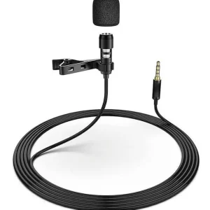 Microphone Cravate Filaire Jack 3.5Mm Avec Pince - Cable 1.5M-GROUPE H4 Clearance