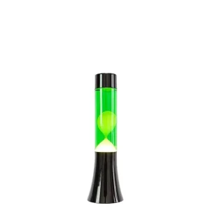 Mini Lava Lampe H.31 Cm - Jaune & Vert Base Metal-FISURA Cheap