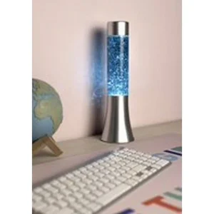 Mini Lava Lampe H.31 Cm - Paillettes Bleu-FISURA Store