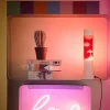 Mini Lava Lampe H.31 Cm - Rouge & Base Blanche-FISURA Shop
