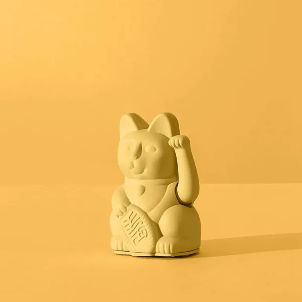 Mini Lucky Cat - Jaune Pastel-DONKEY PRODUCTS Discount