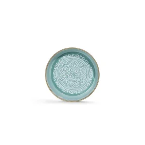 Mini Plateau Berbere O 16.5 Cm - Bleu Clair-RYON DISTRIBUTION New