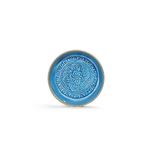 Mini Plateau Berbere O 16.5 Cm - Bleu-RYON DISTRIBUTION Online