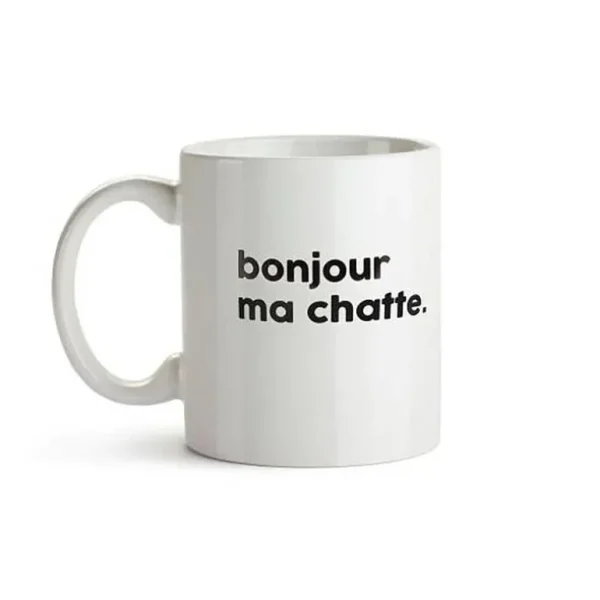Mug Message - Bonjour Ma Chatte-FÉLICIE AUSSI Sale
