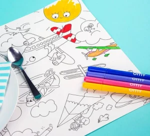 18 Sets De Table A Colorier - Vroom Vroom-OMY Best Sale