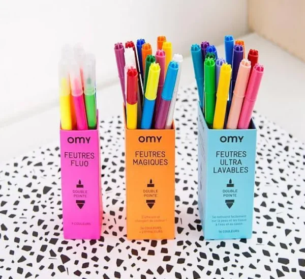 Boites De 16 Feutres Ultra-Lavables-OMY Flash Sale