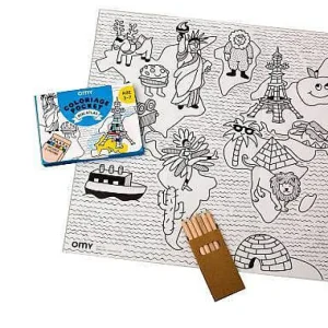 Coloriage Pocket - Mini Atlas-OMY Online