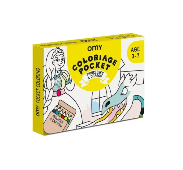 Coloriage Pocket - Princesses Et Dragons-OMY Hot