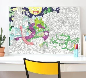Poster Geant A Colorier - Zombie-OMY Sale