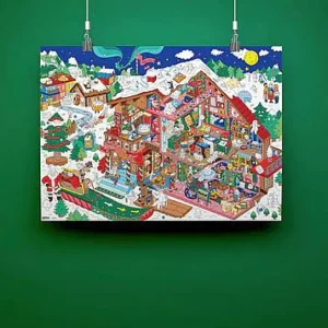 Poster Geant A Colorier - Atelier Du Pere Noel-OMY Discount