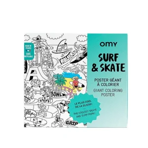 Poster Geant A Colorier - Surf & Skate-OMY New
