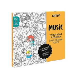 Poster Geant A Colorier- Music-OMY Shop