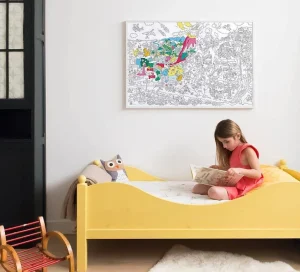 Poster Geant A Colorier - Dinosaures-OMY Sale