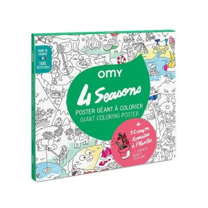 Poster Geant A Colorier + Crayon A Planter - 4 Saisons-OMY Fashion