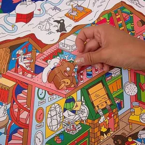 Poster Geant A Colorier - Atelier Du Pere Noel-OMY Discount