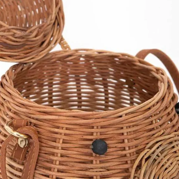 Panier Ourson En Rotin-MERI MERI Cheap